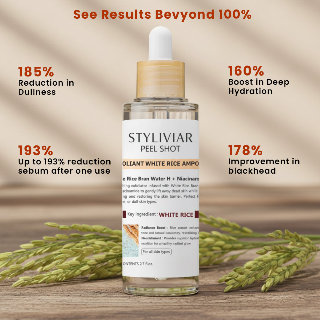 Styliviar - Premium Peel Shot Glow with Duo Rice Ampoule